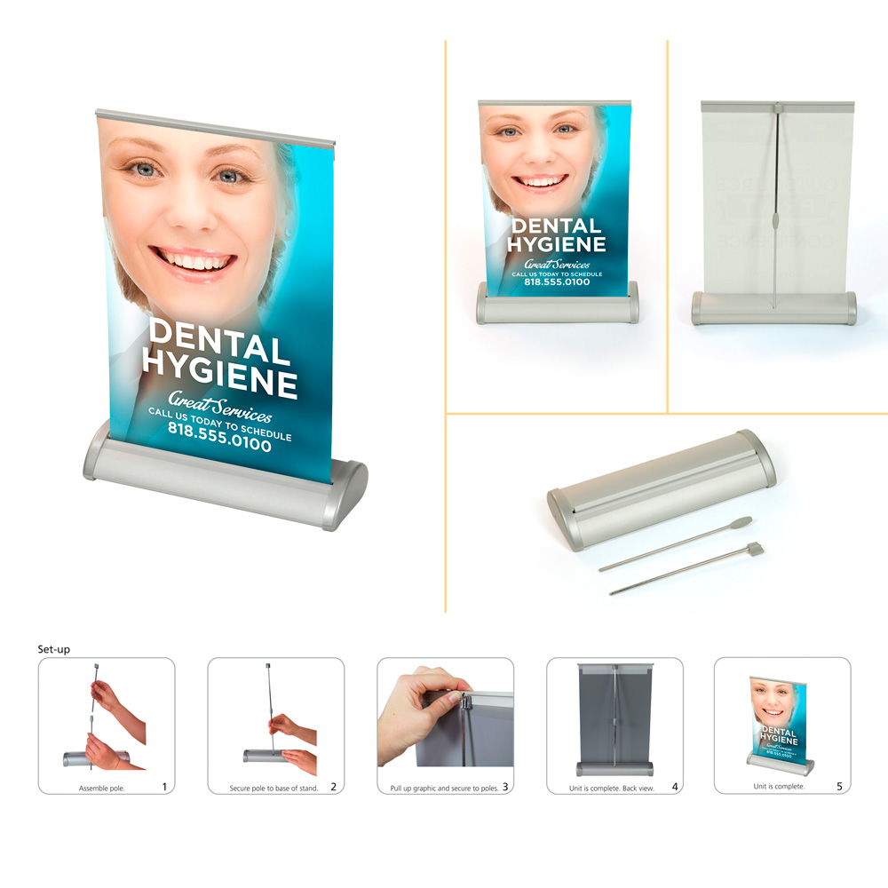 Tabletop Retractable Banners Let Graphix Decision 2000 Do It For You.