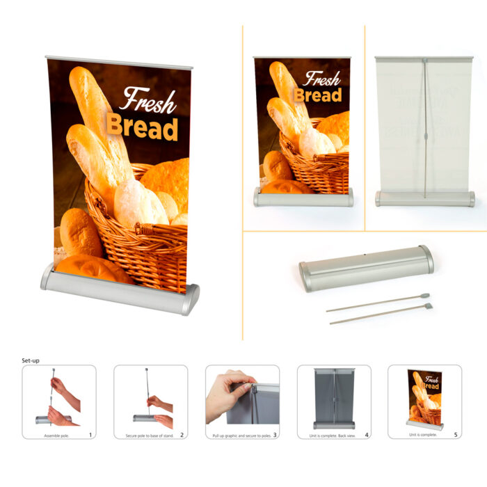 Tabletop Retractable Banners Let Graphix Decision 2000 Do It For You.