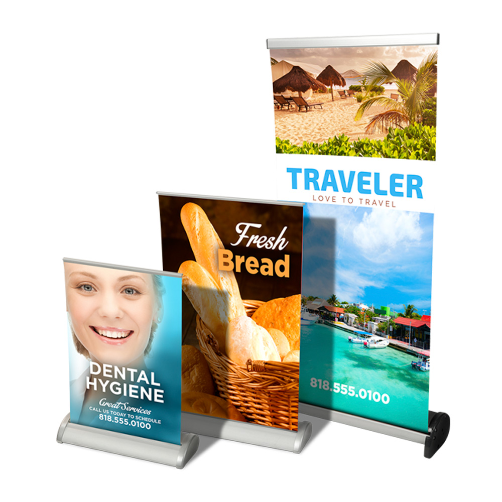 Tabletop Retractable Banners Let Graphix Decision 2000 Do It For You.